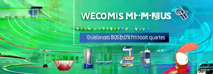 Banner promosi M88 M-Sports menampilkan bonus selamat datang 120% untuk kuartal 4 dengan ilustrasi pertandingan olahraga