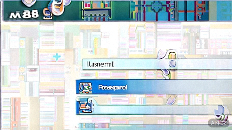 Tampilan halaman login M88 Indonesia dengan form input username dan password